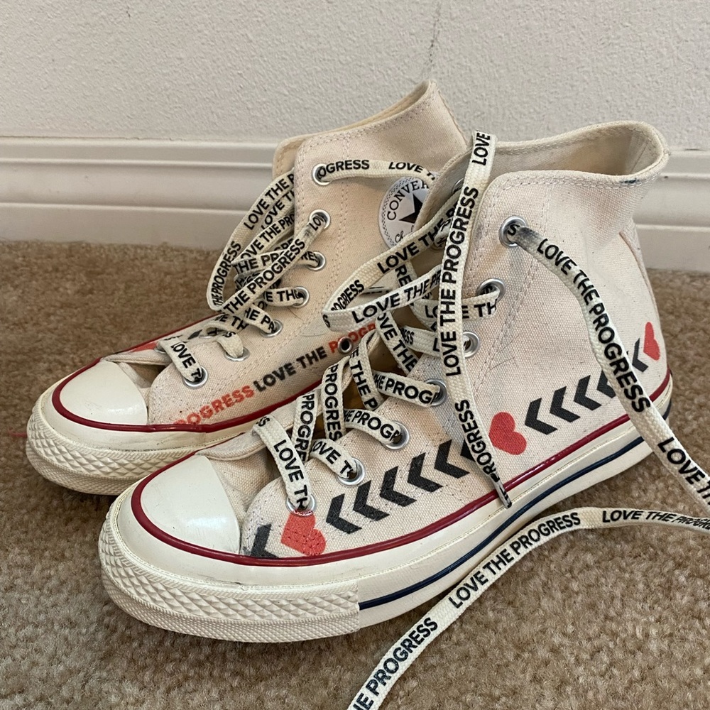 Custom Converse Egret Chuck 70 Women’s History Month Love The Progress